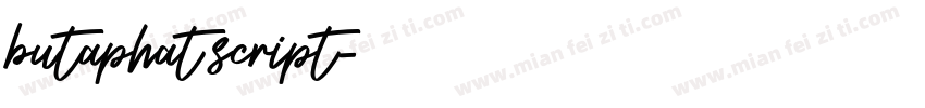 butaphat script字体转换